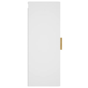 Armadietto a Muro Bianco 34,5x34x90 cm in Legno Multistrato