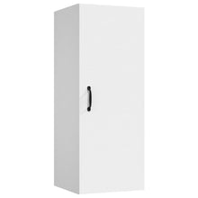 Load image into Gallery viewer, Armadietto Pensile a Muro Bianco 34,5x34x90cm Legno Multistrato