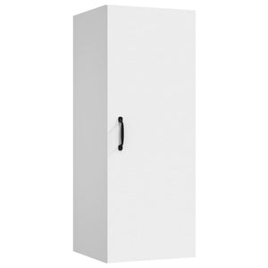 Armadietto Pensile a Muro Bianco 34,5x34x90cm Legno Multistrato