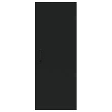 Load image into Gallery viewer, Armadietto Pensile a Muro Nero 34,5x34x90 cm Legno Multistrato
