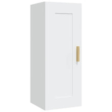 Load image into Gallery viewer, Armadietto a Muro Bianco 35x34x90 cm in Legno Multistrato