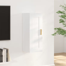 Load image into Gallery viewer, Armadietto a Muro Bianco 35x34x90 cm in Legno Multistrato