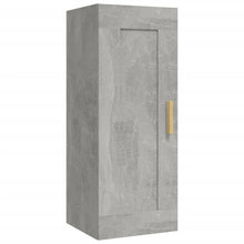 Carica l&#39;immagine nel visualizzatore di Gallery, Armadietto a Muro Grigio Cemento 35x34x90 cm Legno Multistrato