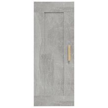 Carica l&#39;immagine nel visualizzatore di Gallery, Armadietto a Muro Grigio Cemento 35x34x90 cm Legno Multistrato