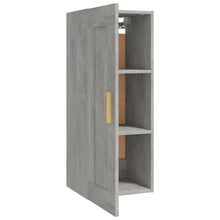 Carica l&#39;immagine nel visualizzatore di Gallery, Armadietto a Muro Grigio Cemento 35x34x90 cm Legno Multistrato