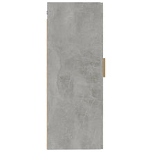 Carica l&#39;immagine nel visualizzatore di Gallery, Armadietto a Muro Grigio Cemento 35x34x90 cm Legno Multistrato