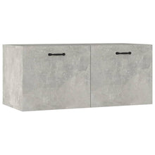Load image into Gallery viewer, Mobile a Parete Grigio Cemento 80x36,5x35 cm Legno Multistrato