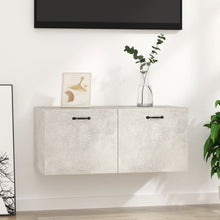 Load image into Gallery viewer, Mobile a Parete Grigio Cemento 80x36,5x35 cm Legno Multistrato