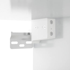 Mobile a Parete Bianco Lucido 80x36,5x35 cm Legno Multistrato