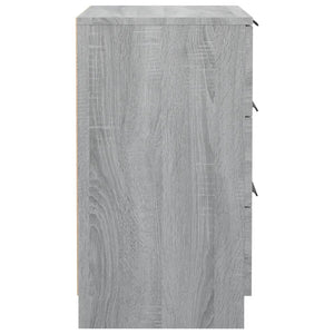 Comodini 2 pz Grigio Sonoma 40x36x65 cm