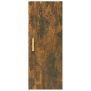 Armadietto a Muro Rovere Fumo 34,5x34x90cm in Legno Multistrato