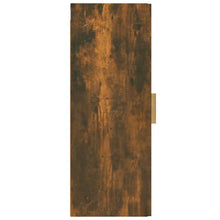 Load image into Gallery viewer, Armadietto a Muro Rovere Fumo 34,5x34x90cm in Legno Multistrato