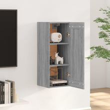 Load image into Gallery viewer, Armadietto a Muro Grigio Sonoma 35x34x90cm in Legno Multistrato