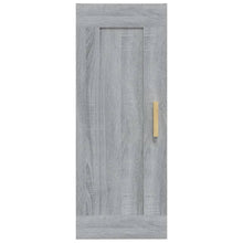 Load image into Gallery viewer, Armadietto a Muro Grigio Sonoma 35x34x90cm in Legno Multistrato