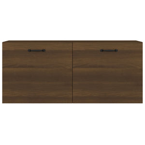 Mobile a Parete Rovere Marrone 80x36,5x35 cm Legno Multistrato