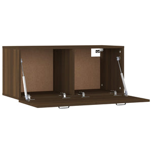 Mobile a Parete Rovere Marrone 80x36,5x35 cm Legno Multistrato