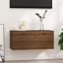 Load image into Gallery viewer, Mobile a Parete Rovere Marrone 80x36,5x35 cm Legno Multistrato