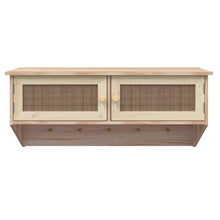 Load image into Gallery viewer, Appendiabiti a Muro 2 Antine Marrone in Legno Multistrato e Rattan Naturale