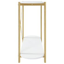 Carica l&#39;immagine nel visualizzatore di Gallery, Mobiletto Consolle Bianco 110x38x75 cm in Legno Multistrato