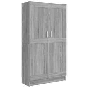 Libreria/Armadio Grigio Sonoma 82,5x30,5x150 cm in Legno Multistrato