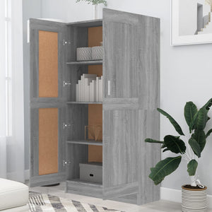 Libreria/Armadio Grigio Sonoma 82,5x30,5x150 cm in Legno Multistrato