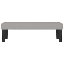 Load image into Gallery viewer, Panca Ottomana Grigio Chiaro 100x30x30 cm in Tessuto