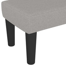 Load image into Gallery viewer, Panca Ottomana Grigio Chiaro 100x30x30 cm in Tessuto