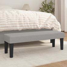 Load image into Gallery viewer, Panca Ottomana Grigio Chiaro 100x30x30 cm in Tessuto