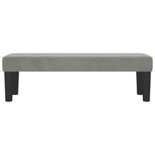 Load image into Gallery viewer, Panca Ottomana Grigio Chiaro 100x30x30 cm in Velluto