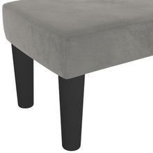 Load image into Gallery viewer, Panca Ottomana Grigio Chiaro 100x30x30 cm in Velluto