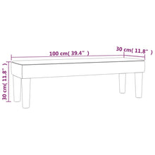 Load image into Gallery viewer, Panca Ottomana Grigio Chiaro 100x30x30 cm in Velluto