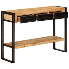 Carica l&#39;immagine nel visualizzatore di Gallery, Mobiletto Consolle 110x30x76 cm in Legno Massello di Mango