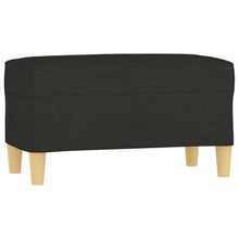 Load image into Gallery viewer, Panca Pouf Nero 70x35x41 cm in Tessuto