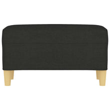 Load image into Gallery viewer, Panca Pouf Nero 70x35x41 cm in Tessuto
