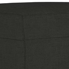 Load image into Gallery viewer, Panca Pouf Nero 70x35x41 cm in Tessuto