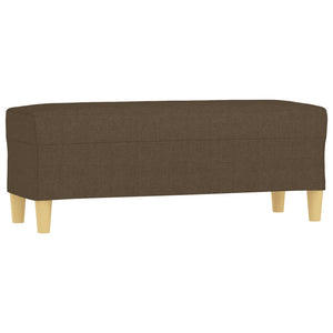 Panca Ottomana Marrone 100x35x41 cm in Tessuto