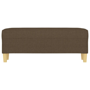 Panca Ottomana Marrone 100x35x41 cm in Tessuto