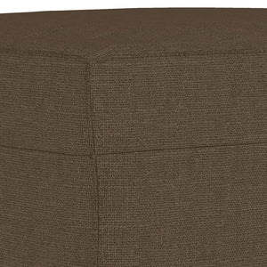 Panca Ottomana Marrone 100x35x41 cm in Tessuto