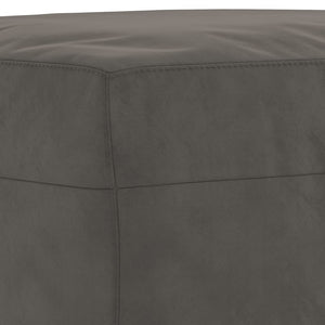 Panca Ottomana Grigio Scuro 100x35x41 cm in Velluto