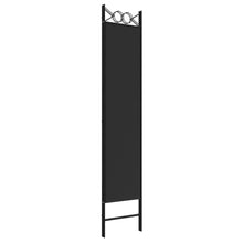 Load image into Gallery viewer, Separè 3 Pannelli Nero 120x200 cm in Tessuto e ferro