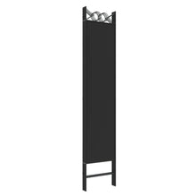 Load image into Gallery viewer, Separè 5 Pannelli Nero 200x200 cm in Tessuto e ferro