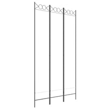 Carica l&#39;immagine nel visualizzatore di Gallery, Separè 3 Pannelli bianco 120x220 cm in Tessuto e ferro