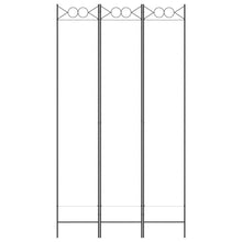 Carica l&#39;immagine nel visualizzatore di Gallery, Separè 3 Pannelli bianco 120x220 cm in Tessuto e ferro