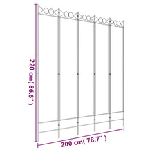 Load image into Gallery viewer, Divisorio a 5 Pannelli Bianco 200x220 cm Tessuto