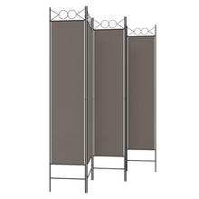 Load image into Gallery viewer, Divisorio a 5 Pannelli Antracite 200x220 cm Tessuto
