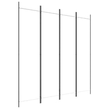 Load image into Gallery viewer, Separè 4 Pannelli Bianco 200x200 cm Tessuto e ferro