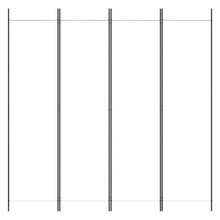 Load image into Gallery viewer, Separè 4 Pannelli Bianco 200x200 cm Tessuto e ferro