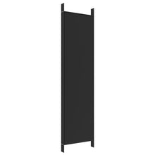 Load image into Gallery viewer, Separè 5 Pannelli Nero 250x200 cm in Tessuto e ferro