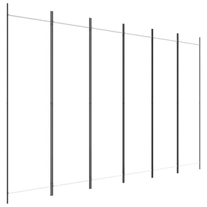 Divisorio a 6 Pannelli Bianco 300x200 cm Tessuto