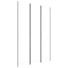 Carica l&#39;immagine nel visualizzatore di Gallery, Separè 3 Pannelli bianco 150x220 cm in Tessuto e ferro